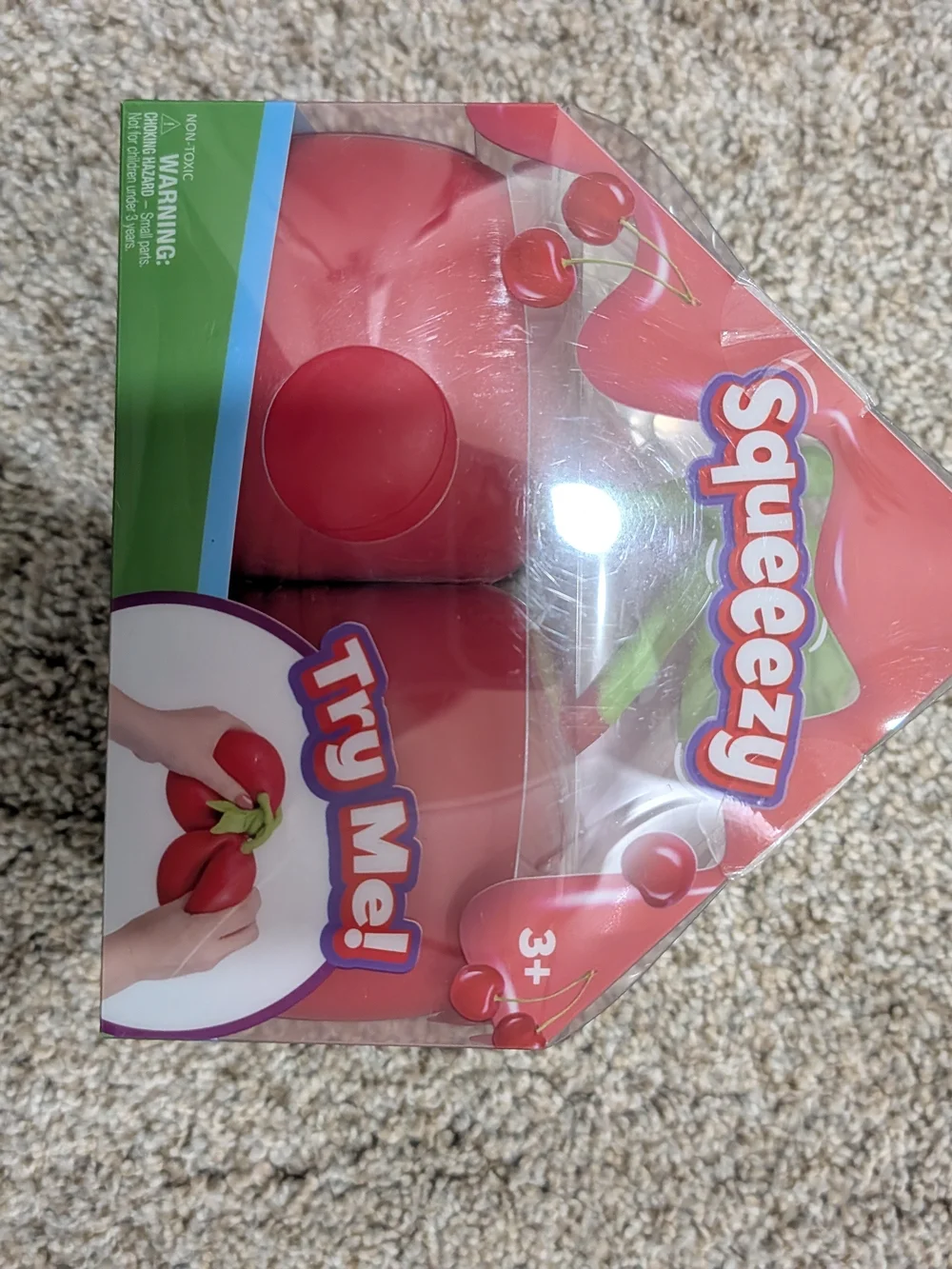 Red Cherry Squeeezy Squish Toys